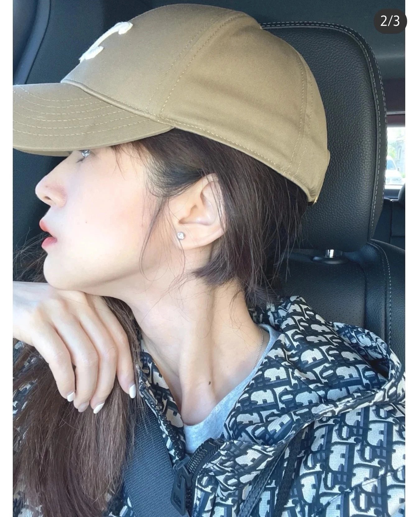 Design MC Logo Embroidered Baseball Cap Black - 14