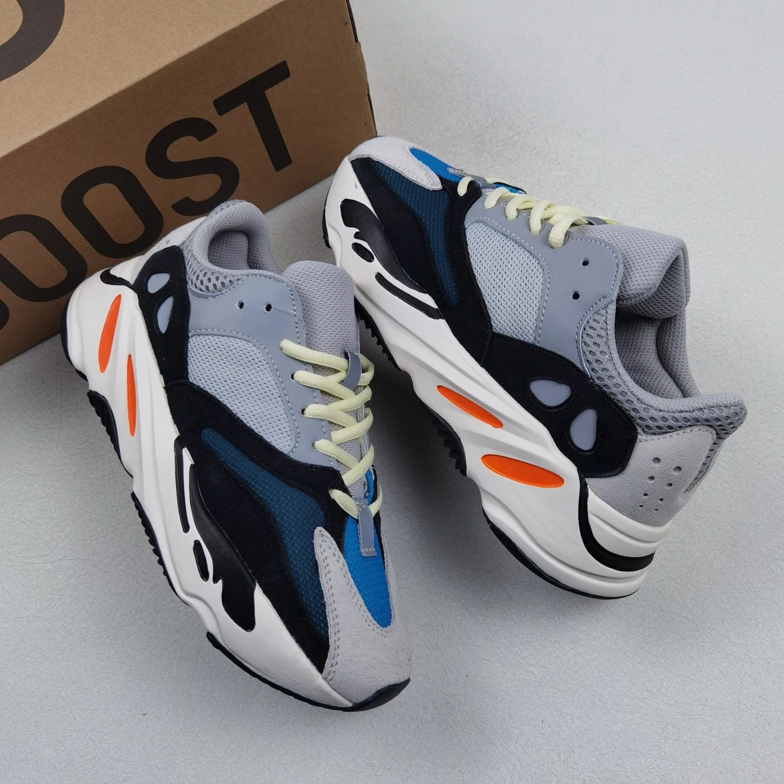 First hand source adidas originals Yeezy boost 700 gray white black trendy retro low top dad shoes unisex size not biased