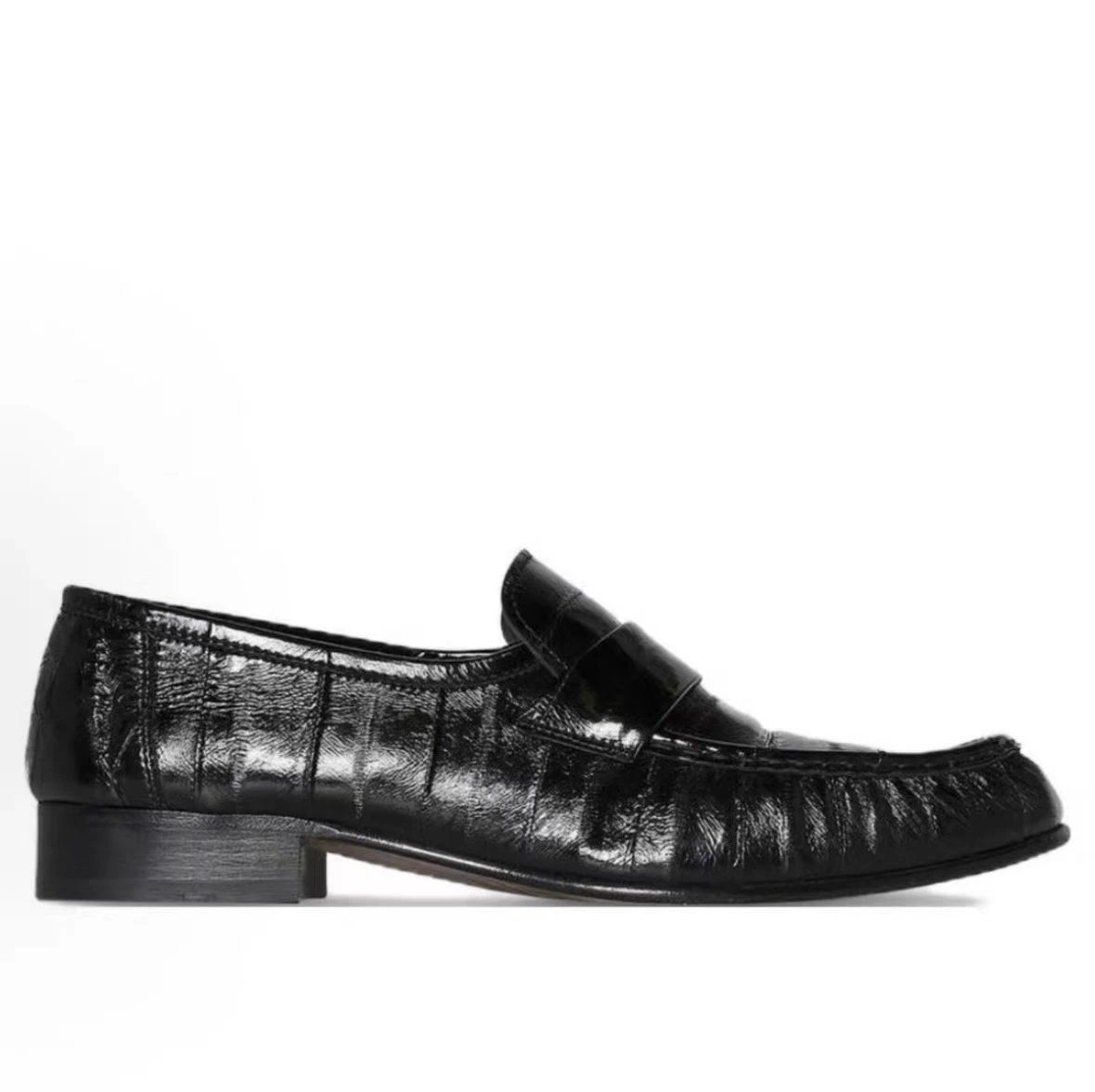 In Stock Limited / Scroll Down for Details: Limited Drop, Independent Row-Style Loafer, Eel Leather, Classic Old Money Aesthetic