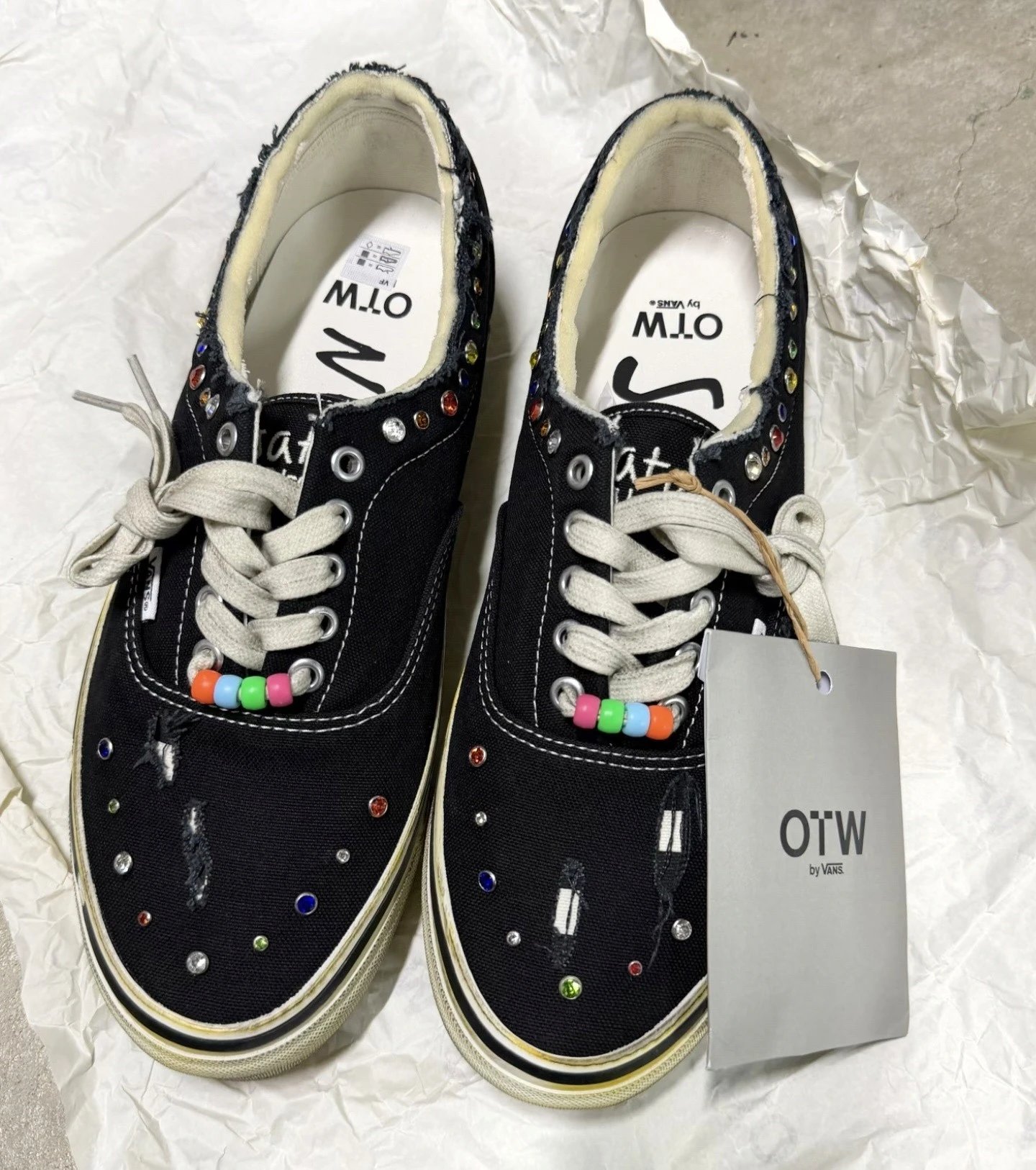 X Satoshi Nakamoto Era 95 Lucky Charms Co branded Vintage Board Shoes Black VN000EFEBLK