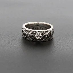 thumbnail for 🔑N298230
G tiger head sterling silver ring
G family tiger head sterling silver ring, fashionable and casual design is very versatile, handmade retro effect, with silver tiger head details, decorated with retro dark coating and arabesque. The logo of the tiger head double G is full of details, and the old design is full of high-end feeling. The detail portrayal is great