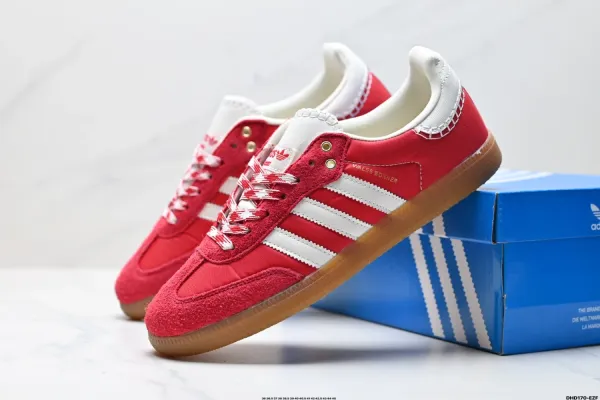 Adidas Originals Samba Wales Bonner Red White Gum Sneakers - 1