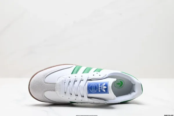 Adidas Originals Samba Classic Black White Brown Sneakers - 10