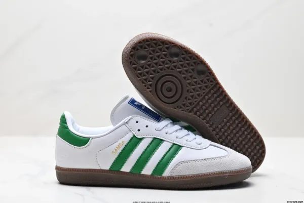 Adidas Originals Samba Classic Black White Brown Sneakers - 13