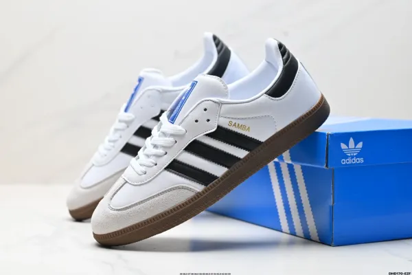 Adidas Originals Samba Classic White Black Gum Sneakers - 1