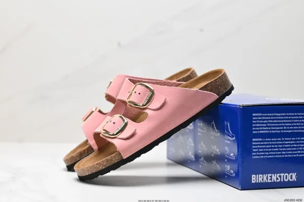 Birkenstock Arizona Pink Suede Sandals - 17