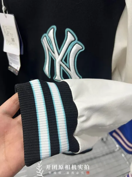 MLB LA Dodgers Varsity Jacket Royal Blue and White Outerwear - 12