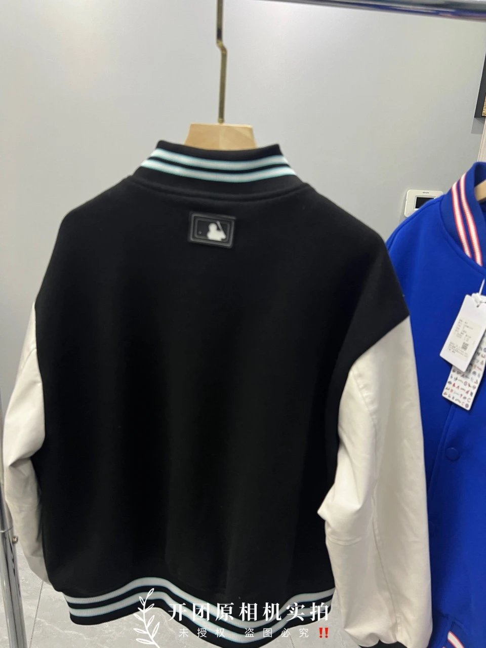 MLB LA Dodgers Varsity Jacket Royal Blue and White Outerwear - 13