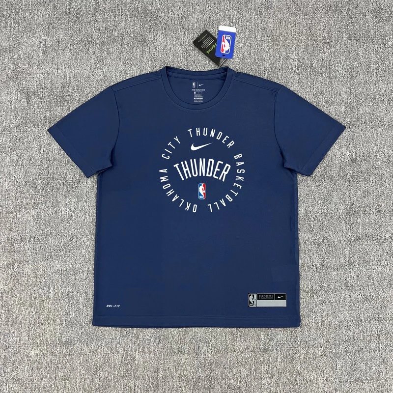 Nike NBA Oklahoma City Thunder Dri-FIT T-shirt Circular Logo Navy