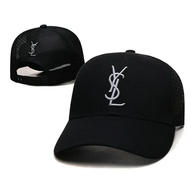 Saint Laurent Hats YSL Monogram Adjustable Baseball Cap product detail image 13