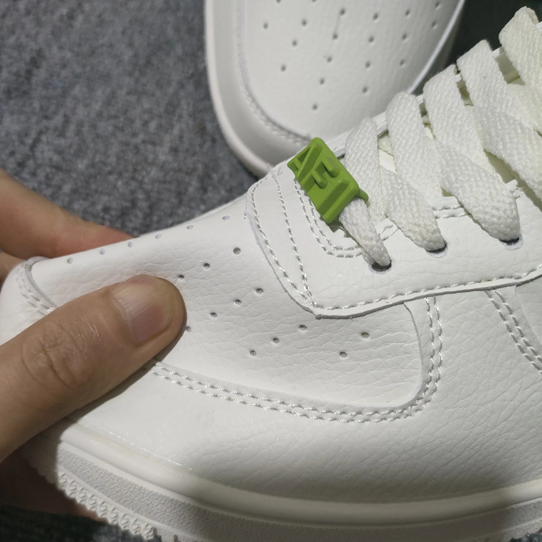 Nike Air Force 1 Low White Lime Green Sneakers - 64