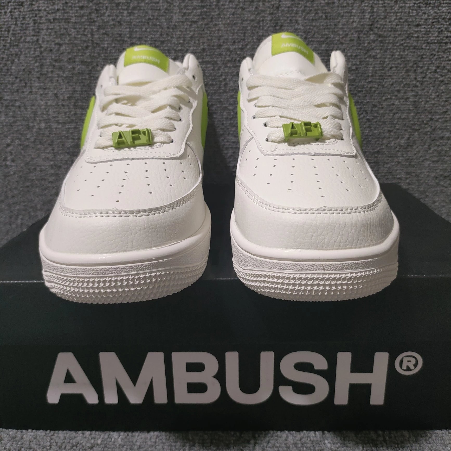 Nike Air Force 1 Low White Lime Green Sneakers - 59
