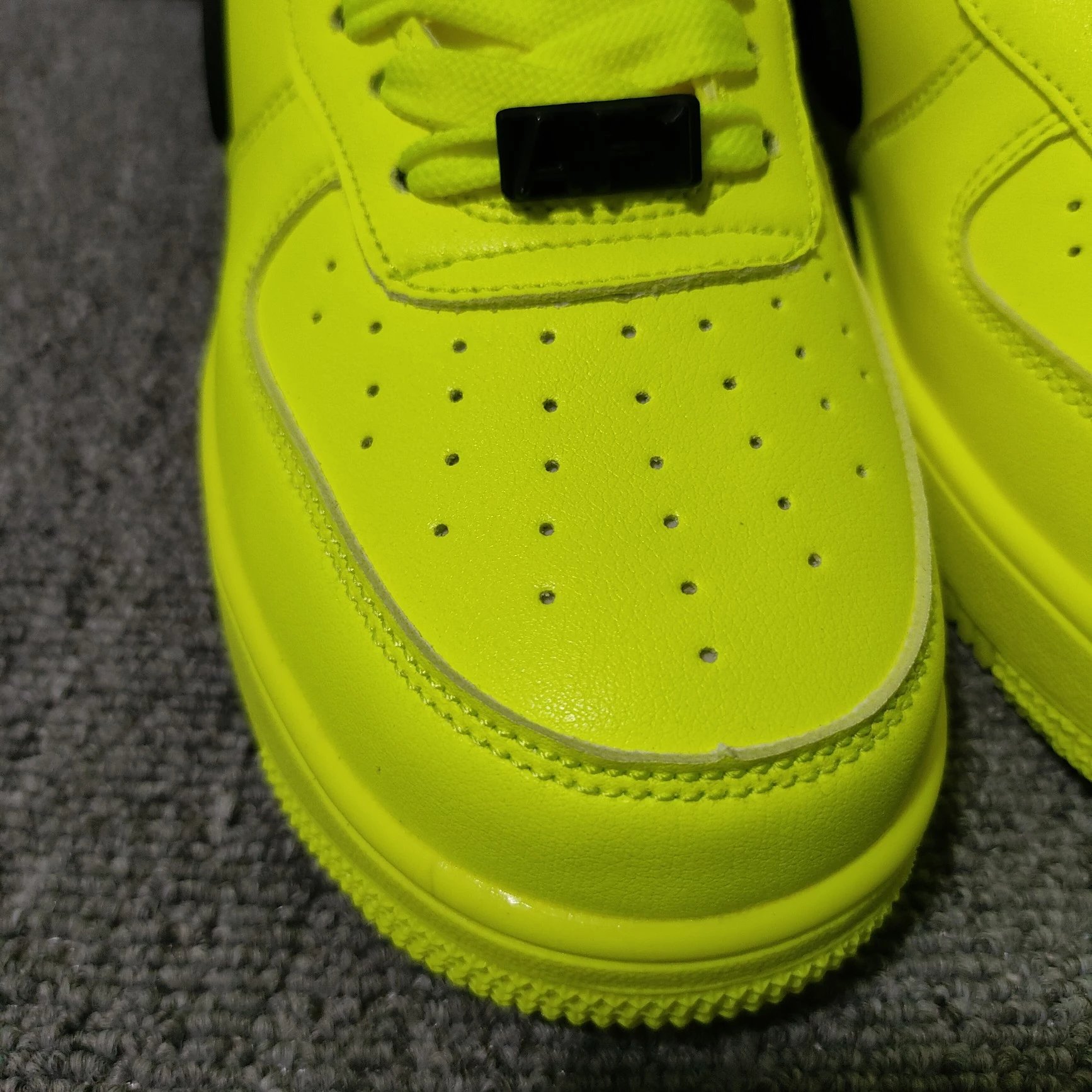 Nike Air Force 1 Low White Lime Green Sneakers - 73
