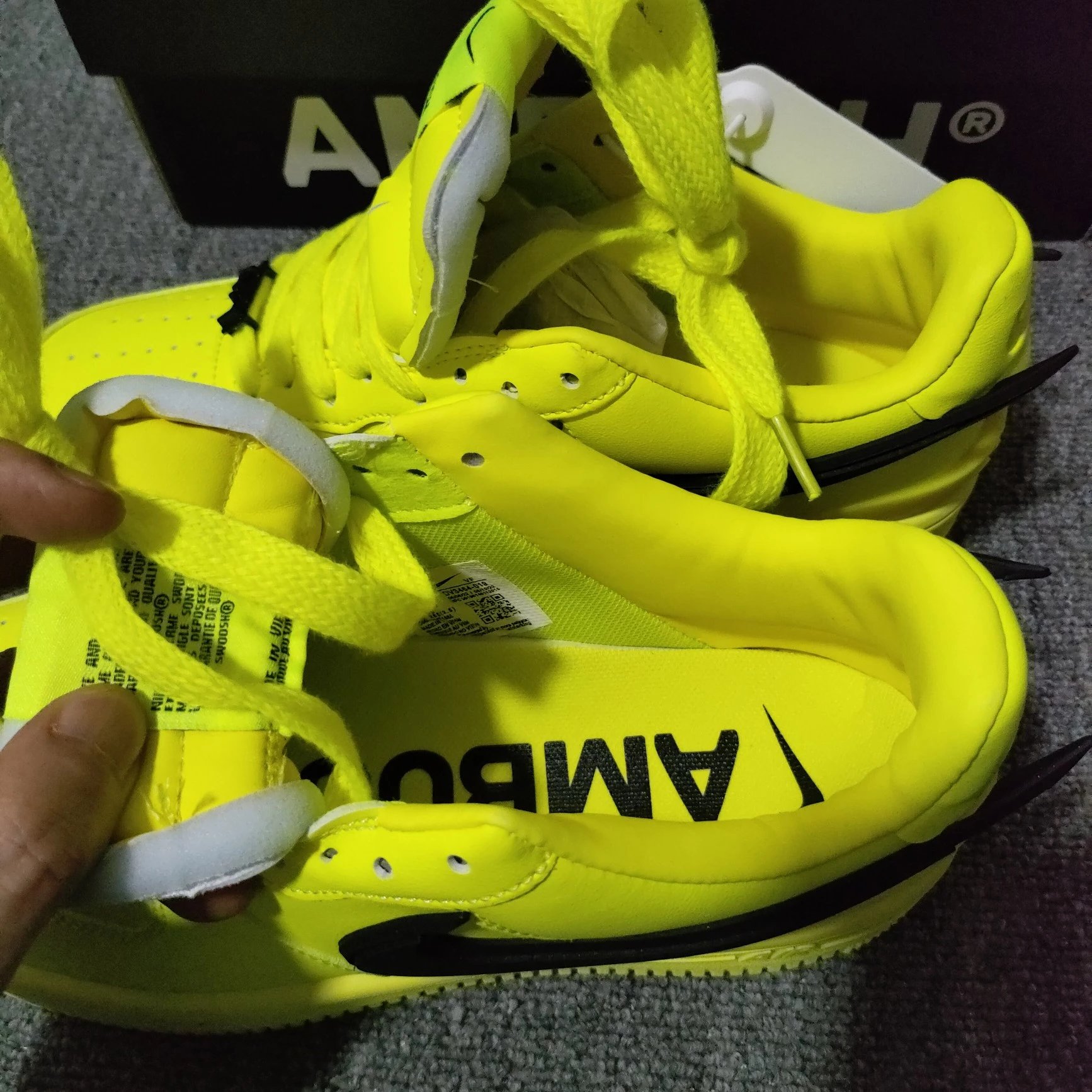 Nike Air Force 1 Low White Lime Green Sneakers - 57