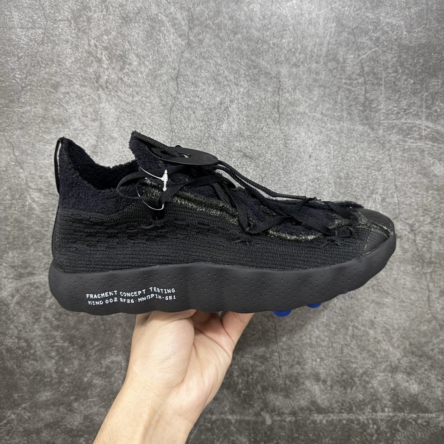 【渠道版】Fragment Design x 耐克 Nike Mind 002 藤原浩联名 足底按摩舒适运动休闲训练鞋 黑蓝 IQ8504-002 36-47.5