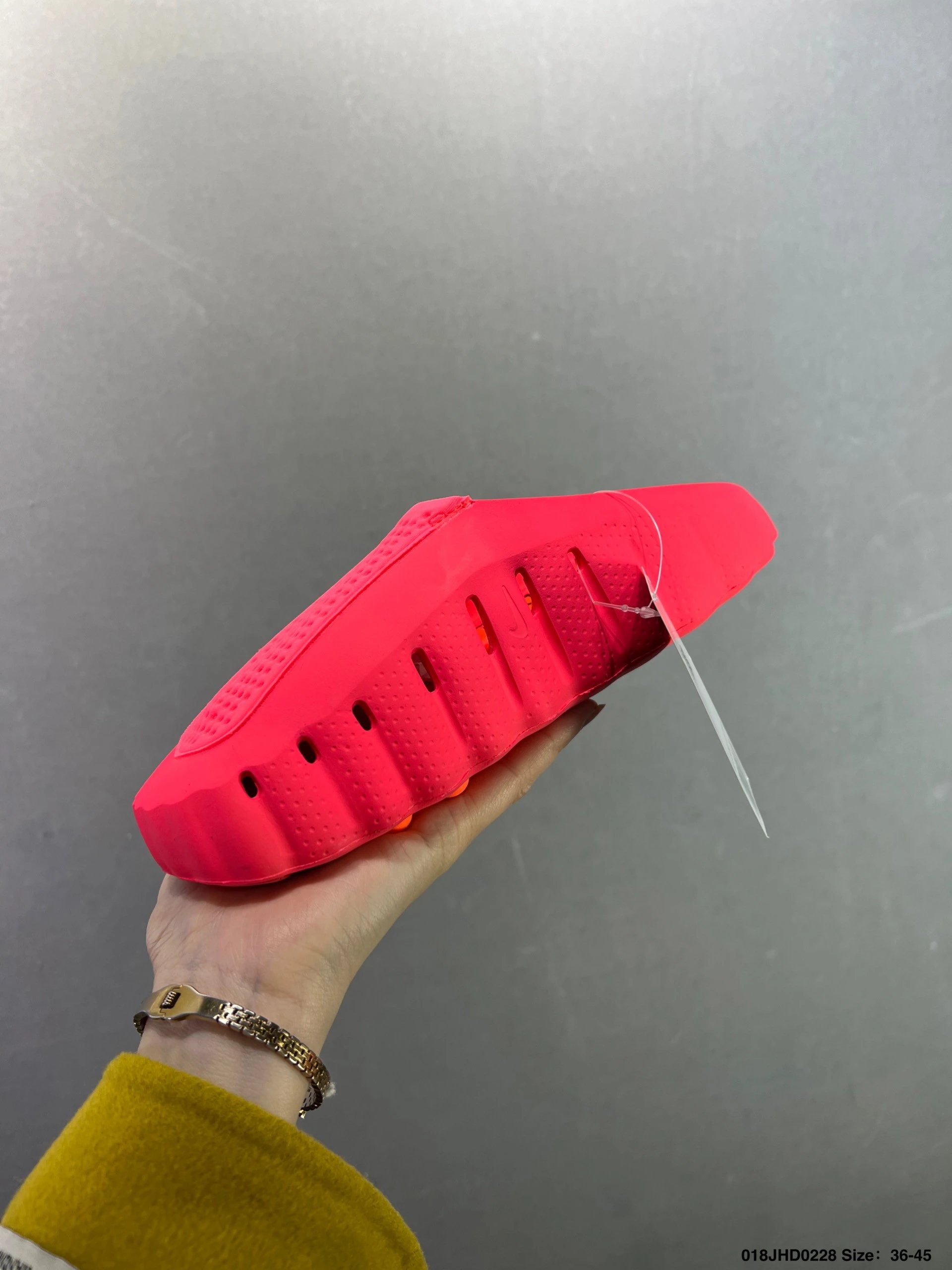 Nike Benassi Slide Black with Orange Sole Slippers - 12