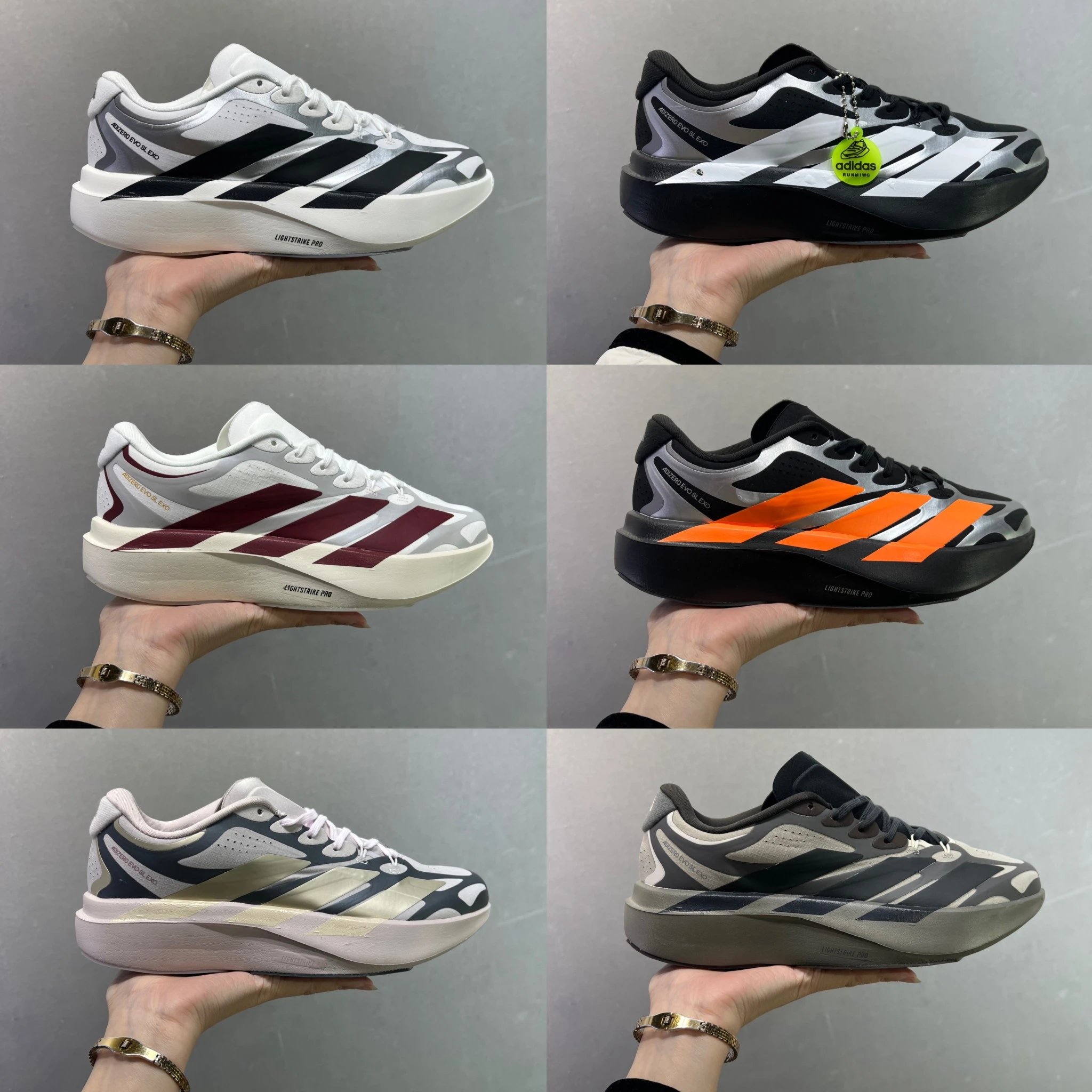 ADIDAS ADIZERO EVO SL Comfortable Slip-resistant Durable Low-top Running Shoes JH6206 EU 36-45