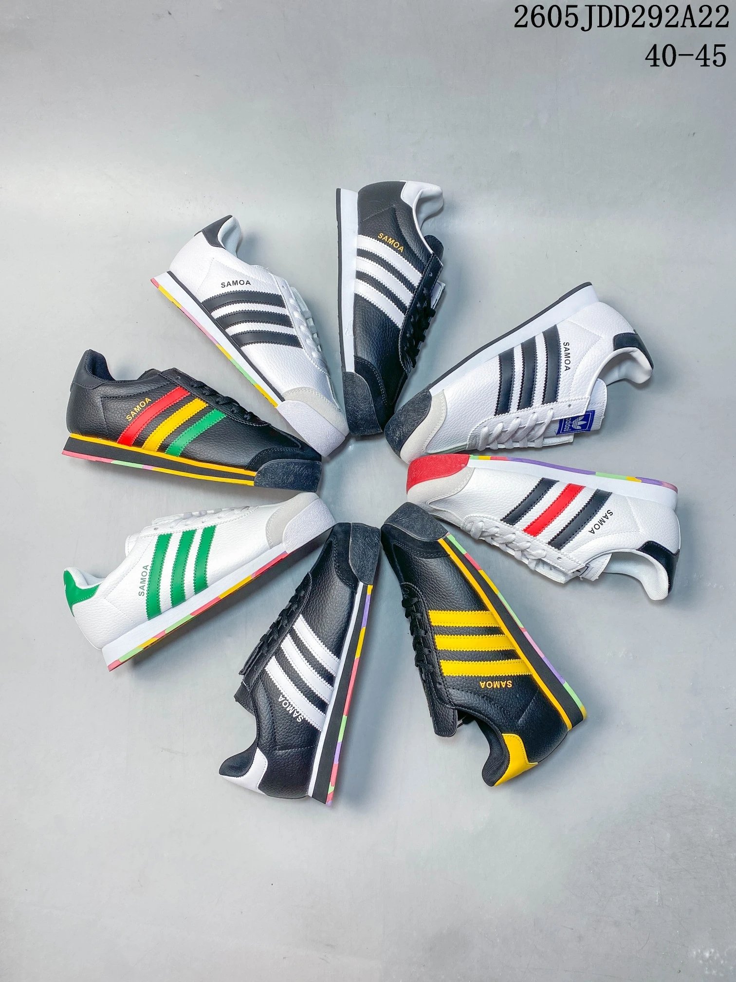 阿迪达斯 Adidas originals Samoa 运动舒适 耐磨 低帮生活休闲鞋 货号:675033 尺码：40-45