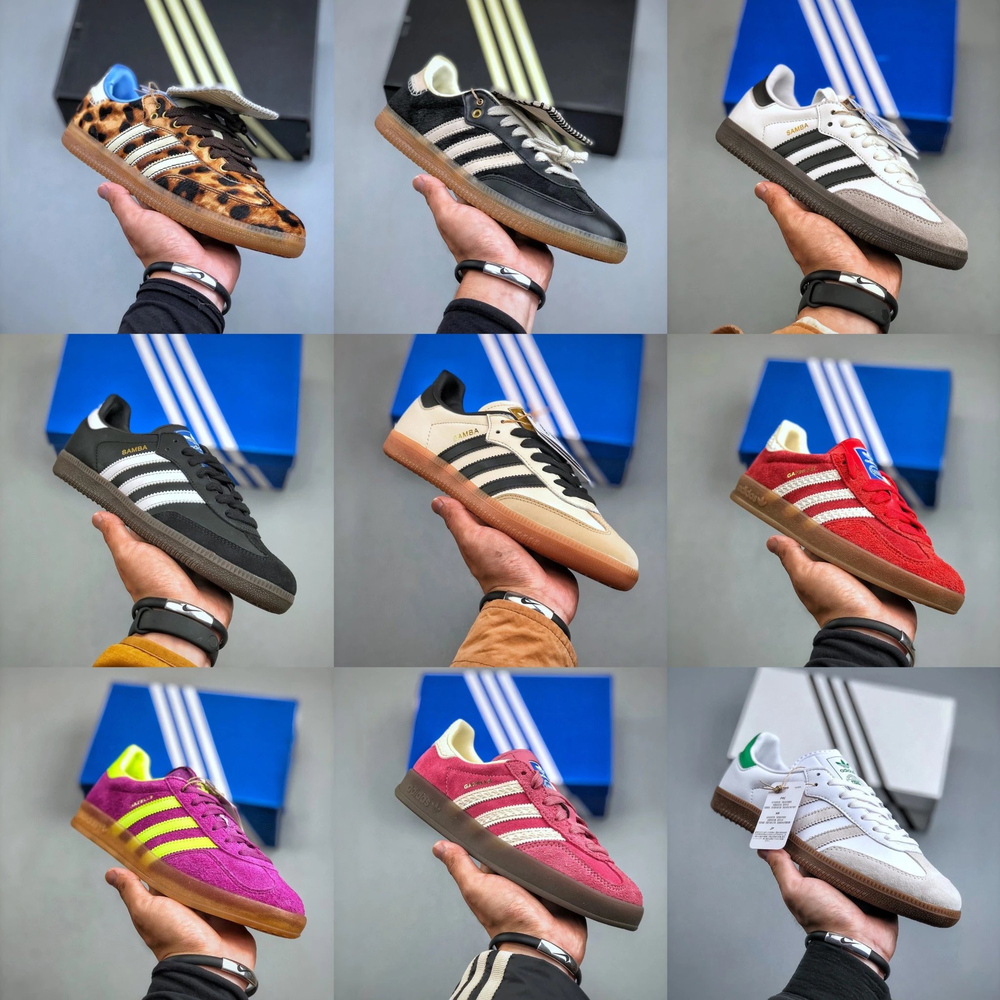 Wales Bonner x Adidas Originals Samba Classic Samba Series Gentleman's Training Shoes Football Style Versatile Low-Top Casual Sneakers Black White Horsehair IE0580 Size 35-47