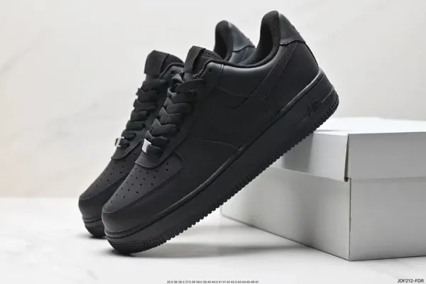 Nike Air Force 1 Low Triple Black Sneakers - 1