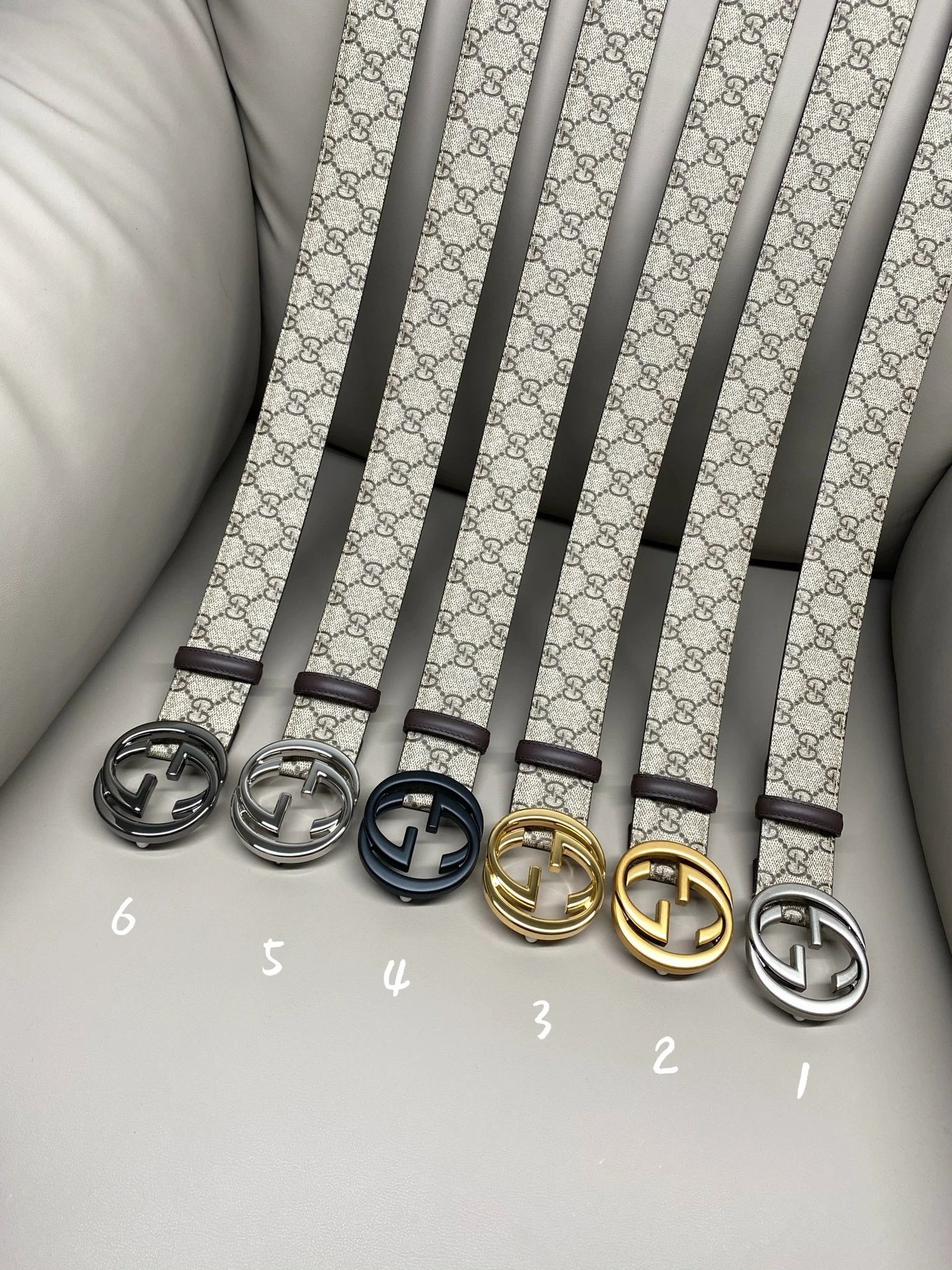 G Men's Belt 3.8cm Width