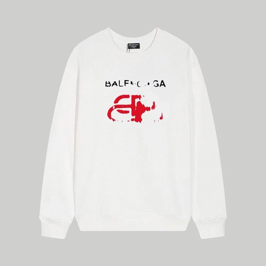 Balenciaga BB Logo Cracked Print Black Hoodie - 11