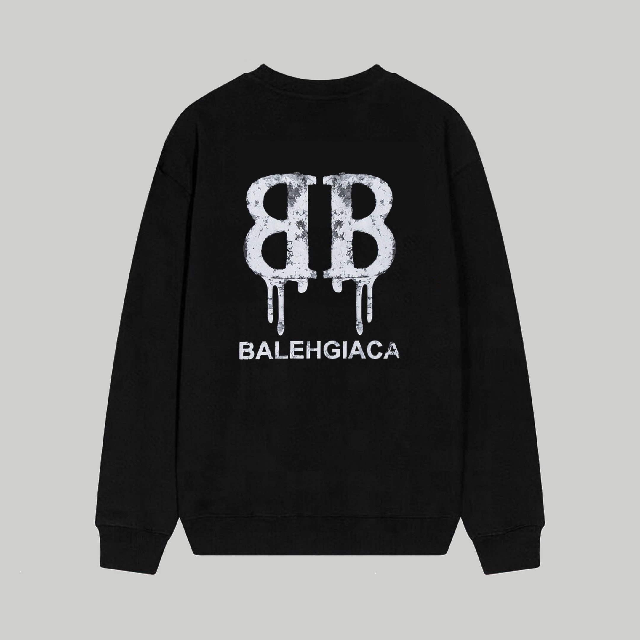 Balenciaga BB Drip Logo Black Hoodie - 16