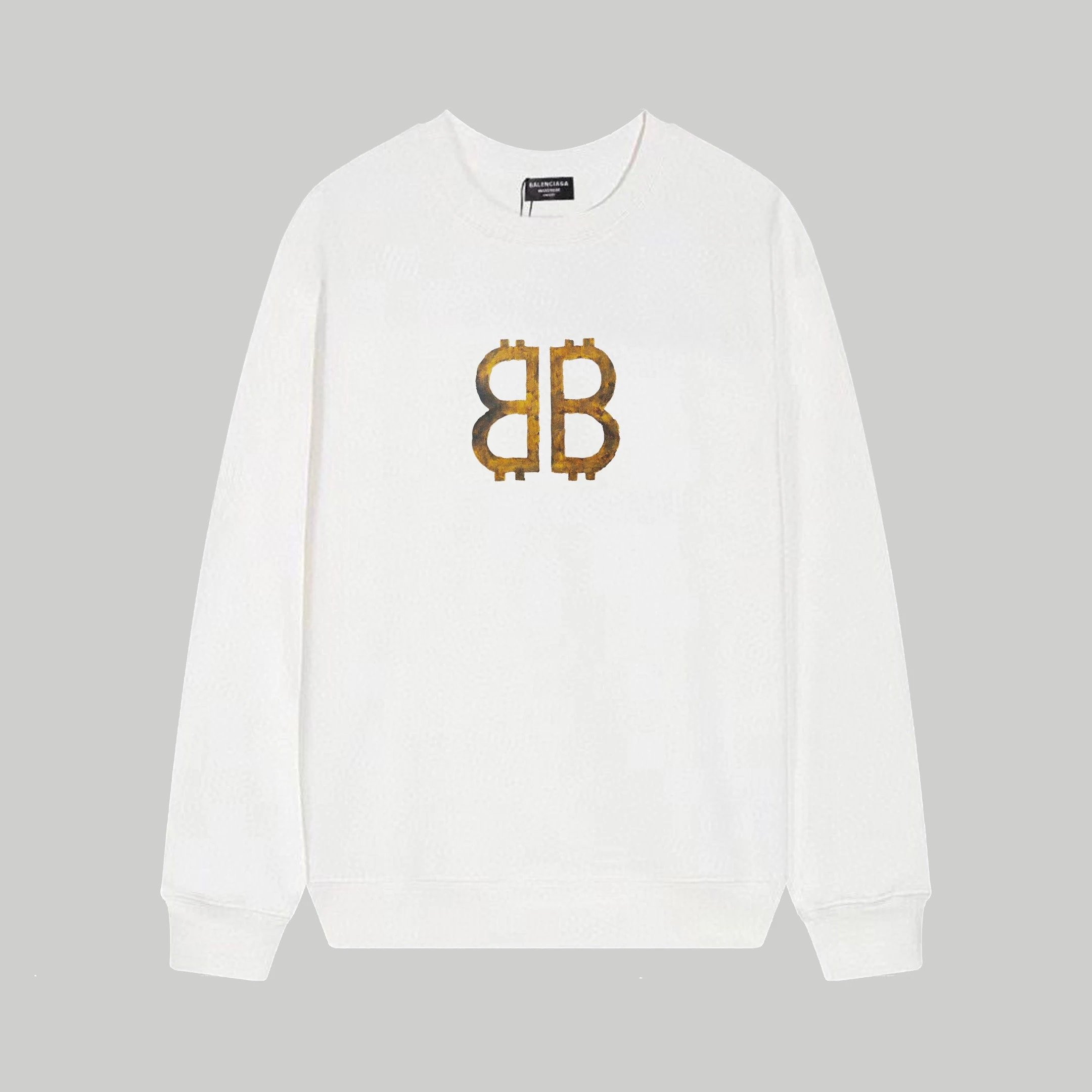 Balenciaga BB Logo Cracked Print Black Hoodie - 6