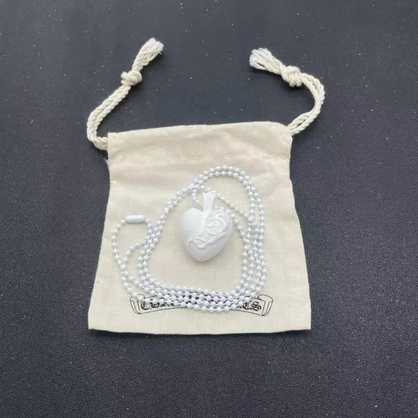 Chrome Hearts Heart Pendant Necklace White Jewelry - 1