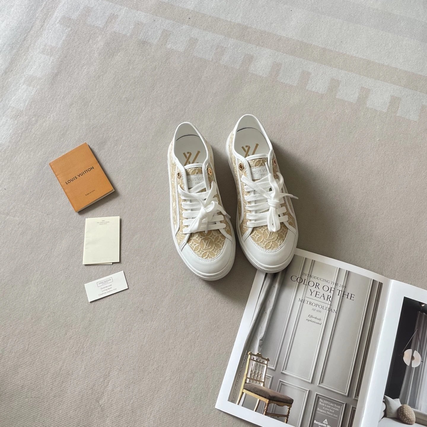 Louis Vuitton Sneakers Monogram Canvas Low-Top Lace-Up — 186369