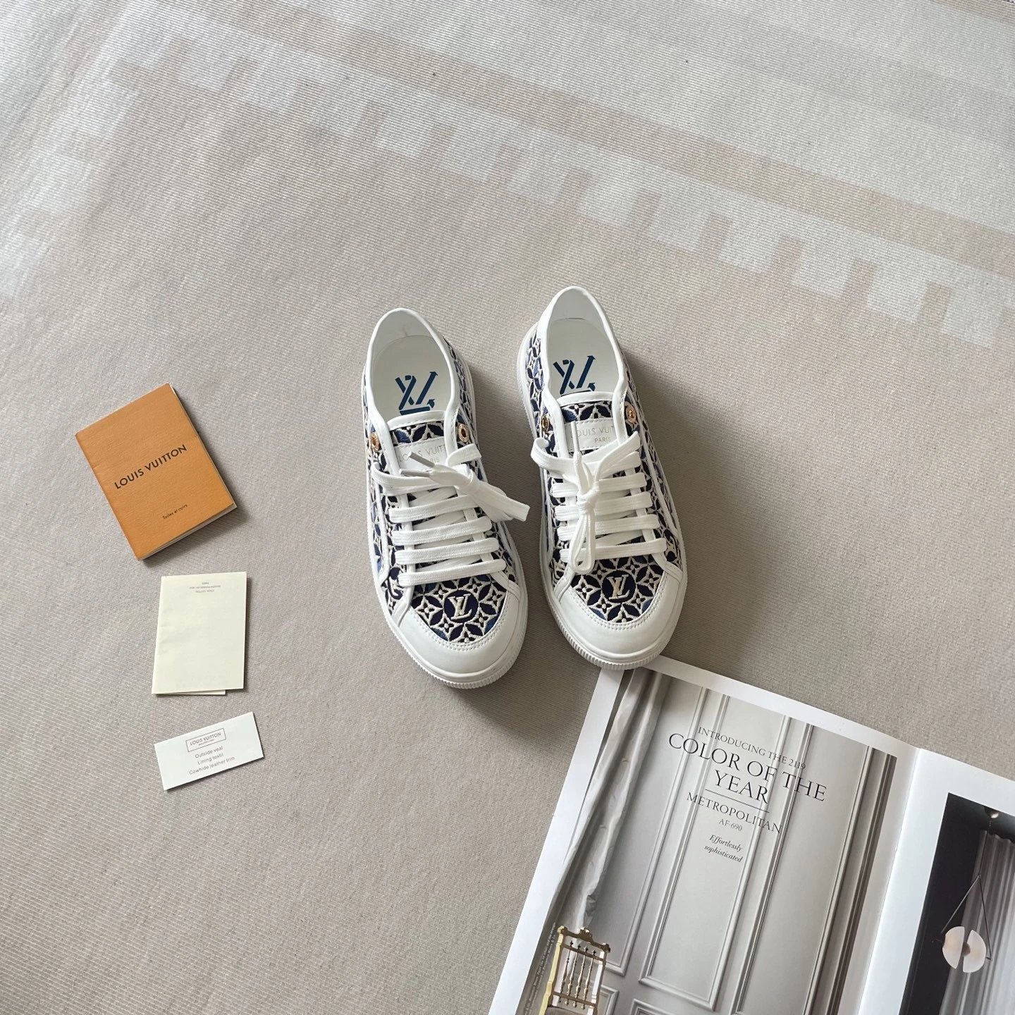 Louis Vuitton Sneakers Monogram Canvas Low-Top Lace-Up — 186368