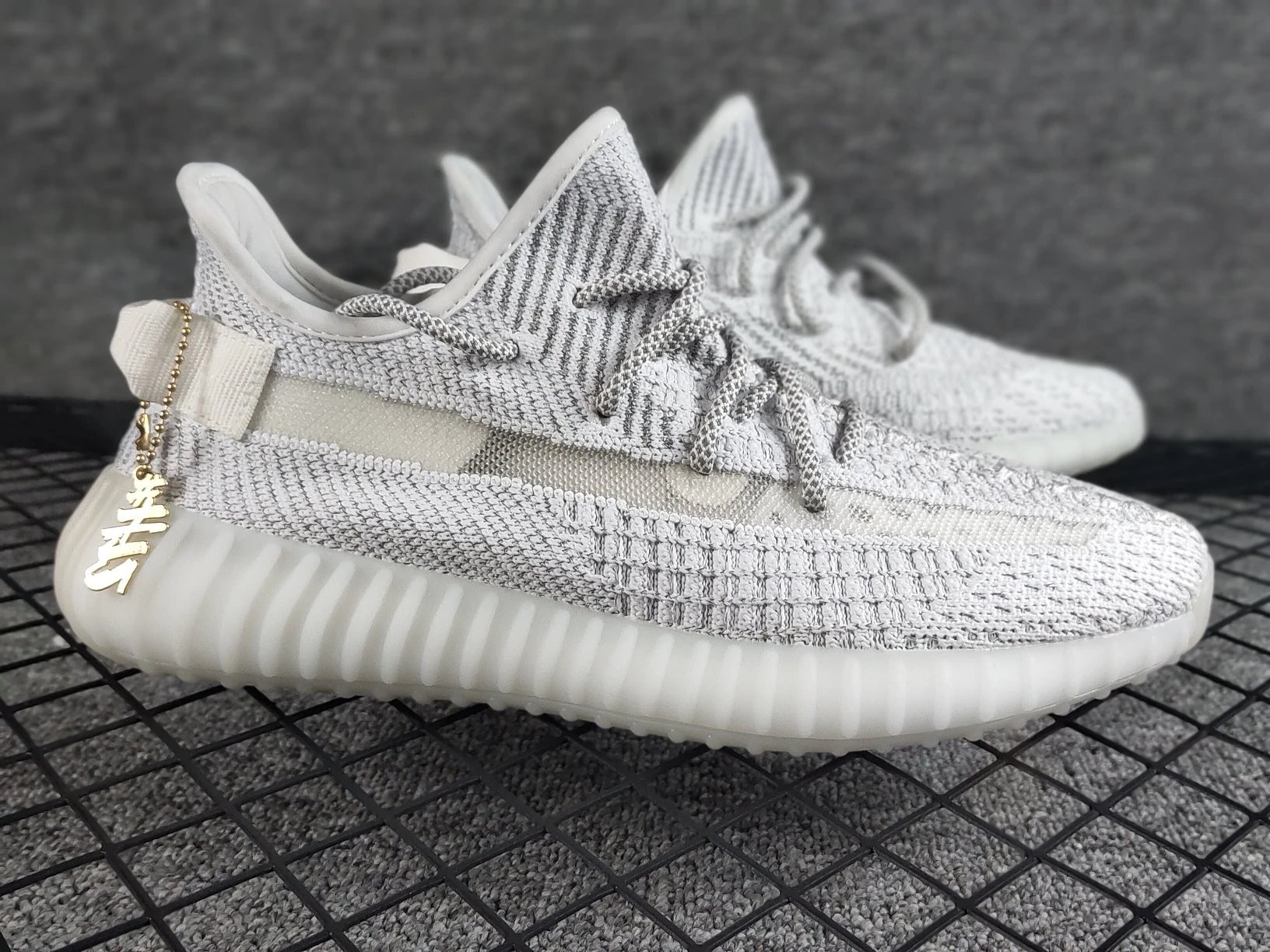 Adidas Yeezy Boost 350 V2 Zebra Glow-in-the-Dark Sneakers - 9