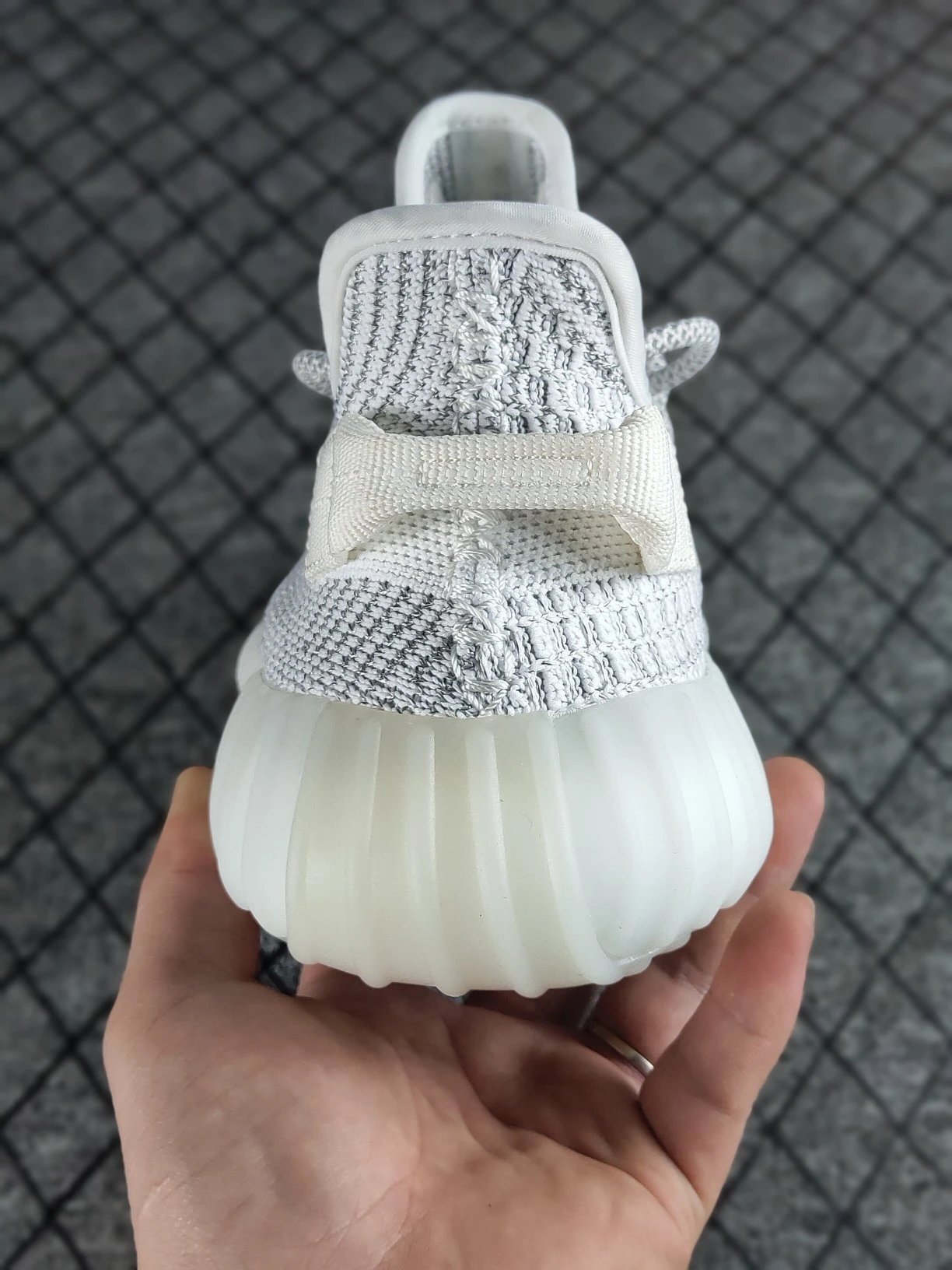 Adidas Yeezy Boost 350 V2 Zebra Glow-in-the-Dark Sneakers - 7