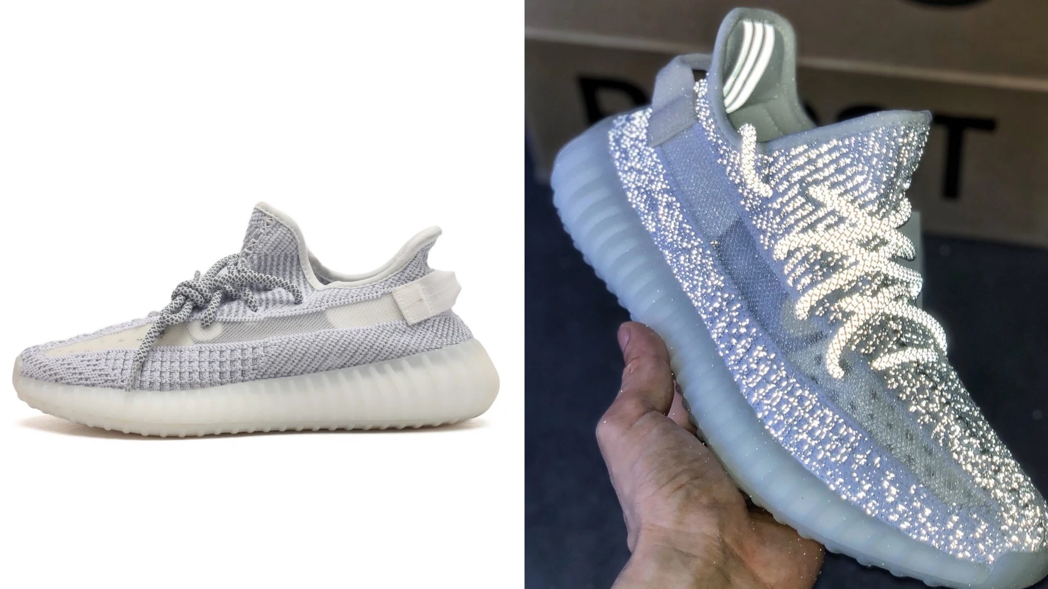 Adidas Yeezy Boost 350 V2 Zebra Glow-in-the-Dark Sneakers - 14