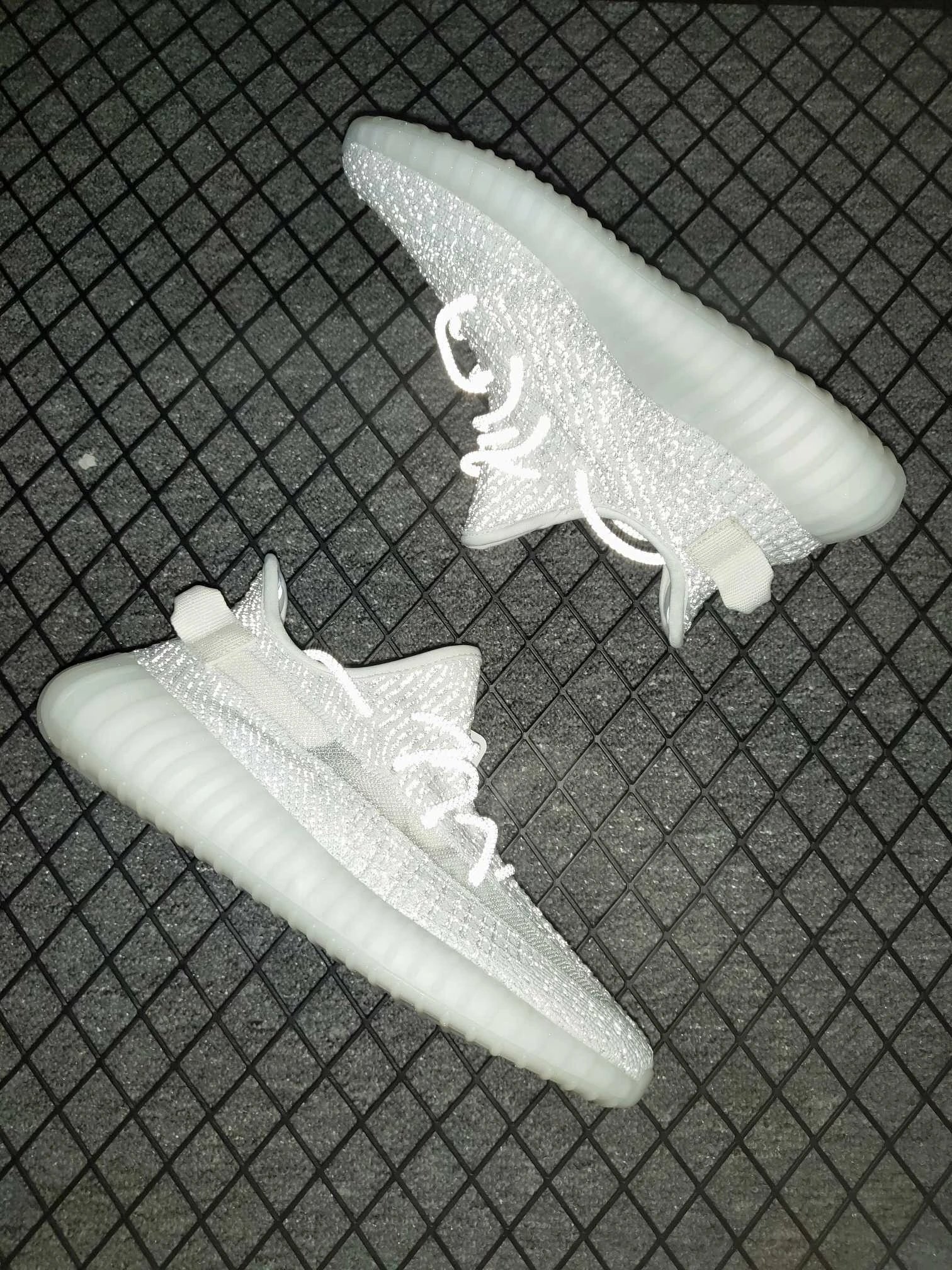 Adidas Yeezy Boost 350 V2 Zebra Glow-in-the-Dark Sneakers - 4