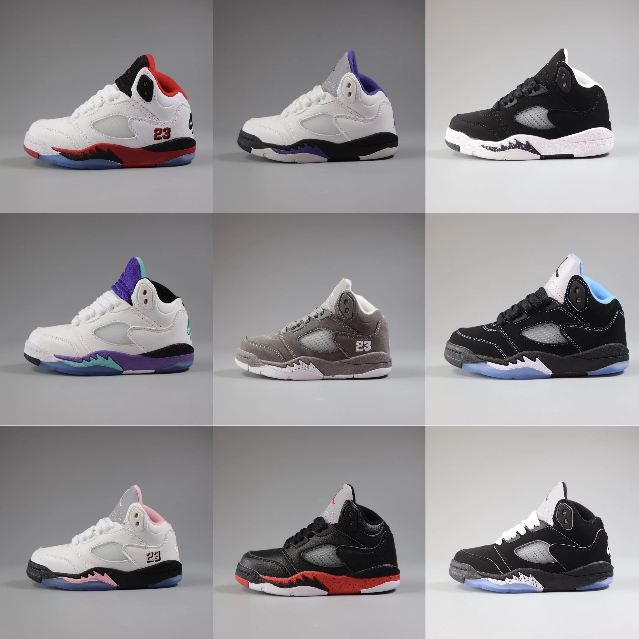 童鞋: Jordan 5 Retro AJ5 高帮儿童运动篮球鞋  