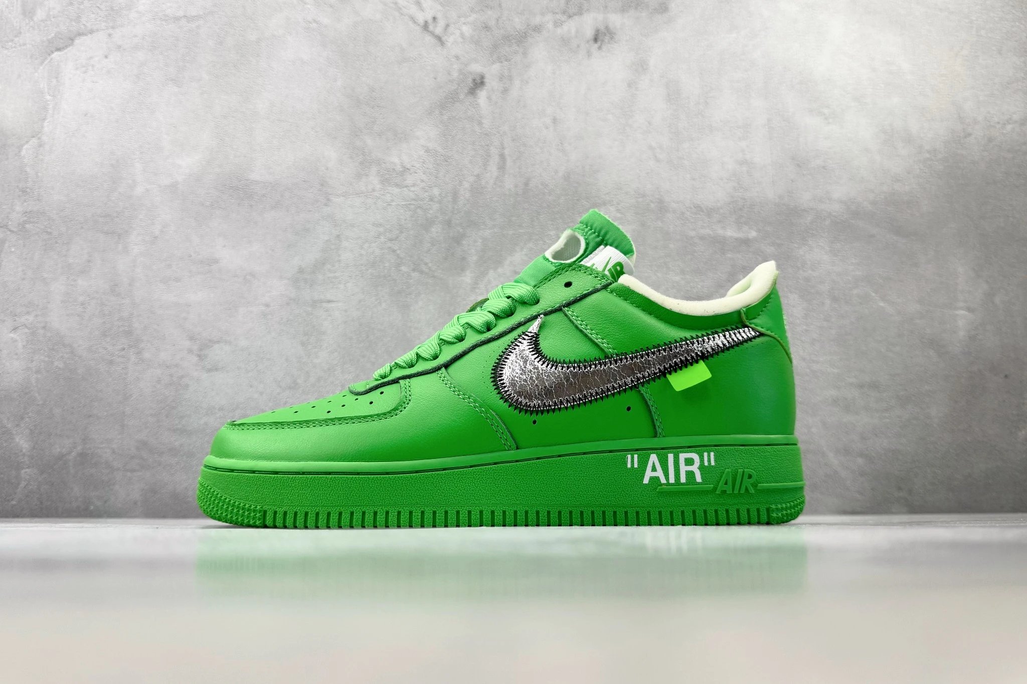 OWF OFF-WHITE x  Air Force 1 "Green" 绿色  低帮板鞋   货号:DX1419-300  尺码:36-47.5