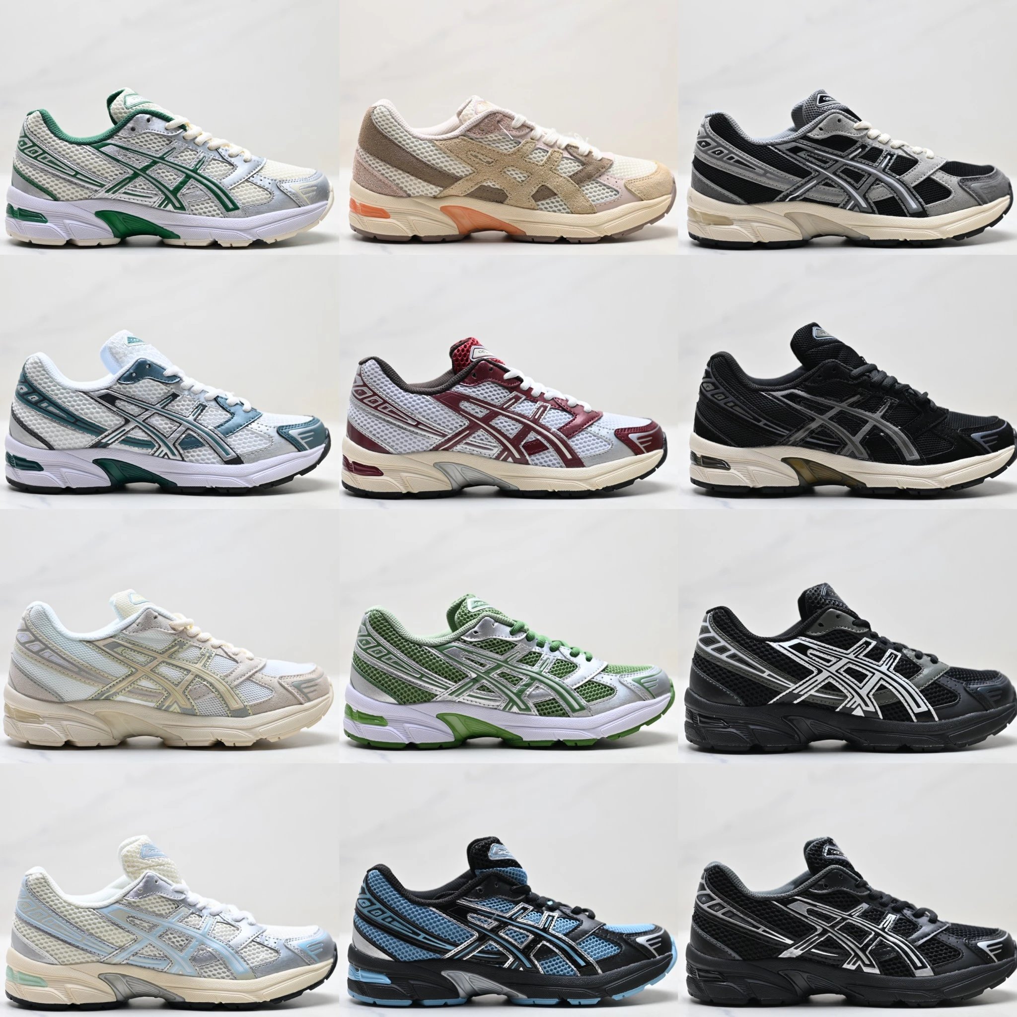 GEL-1130 系列 新款复古减震透气运动休闲跑鞋货号:1201A255-026  尺码:36-45（半）