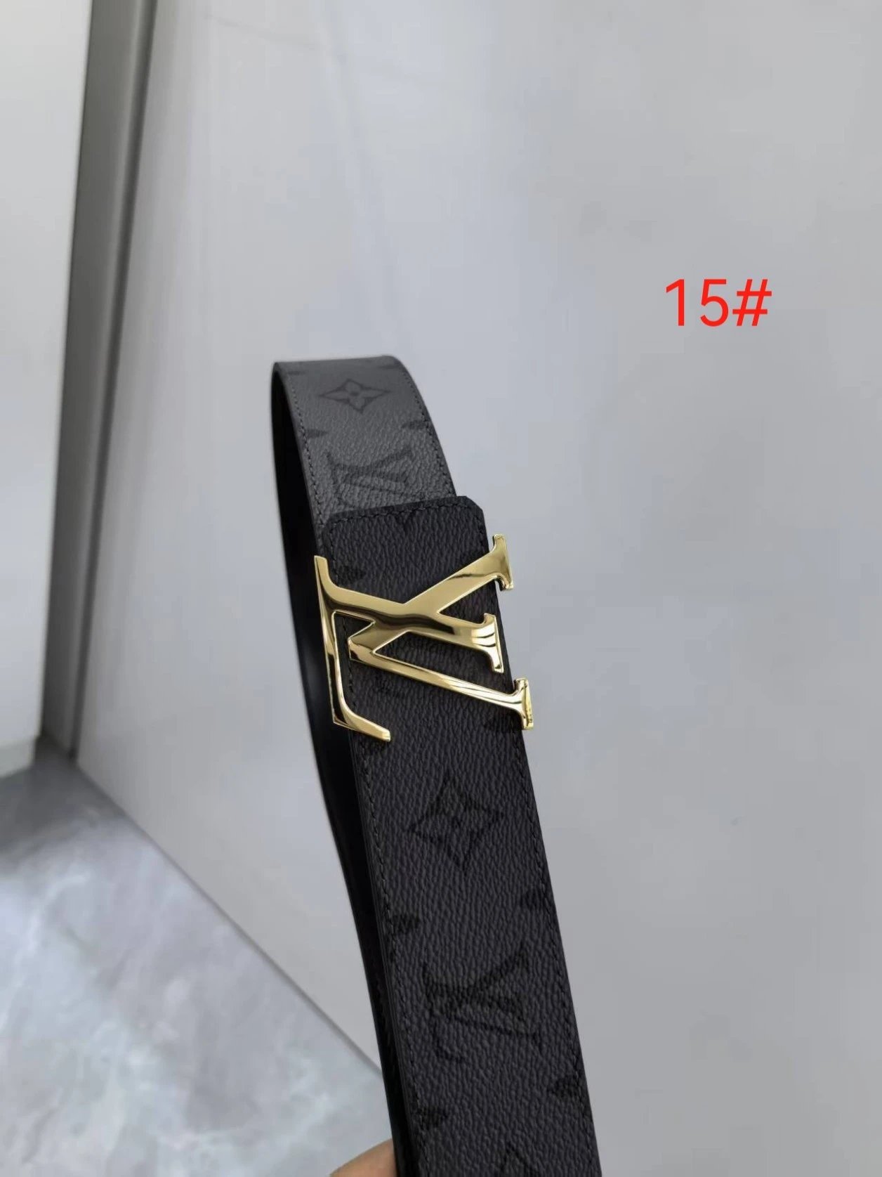 15# 灰花带身/亮面金扣