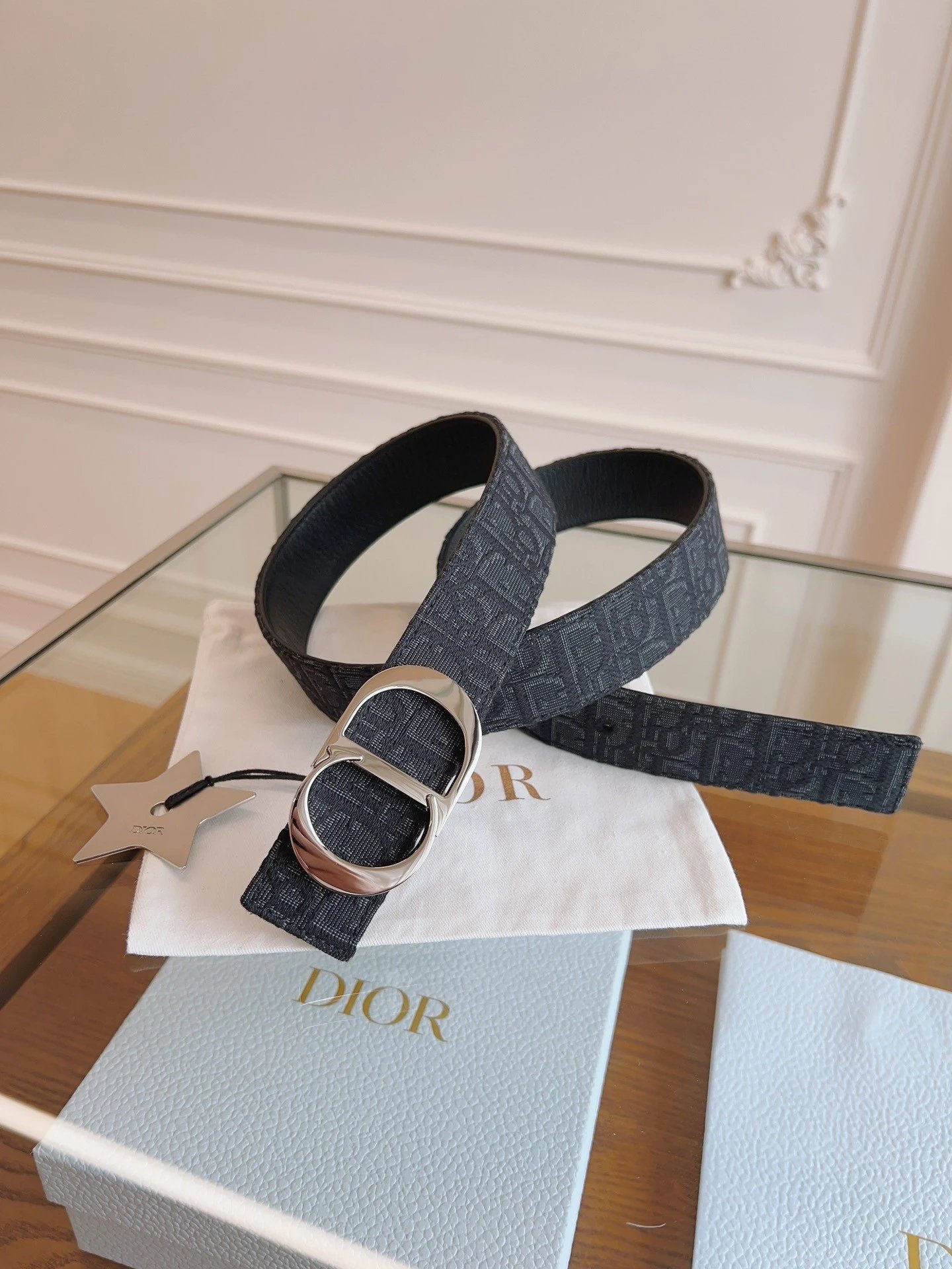 No. 10 - Black Fabric / Bright Silver Buckle 2