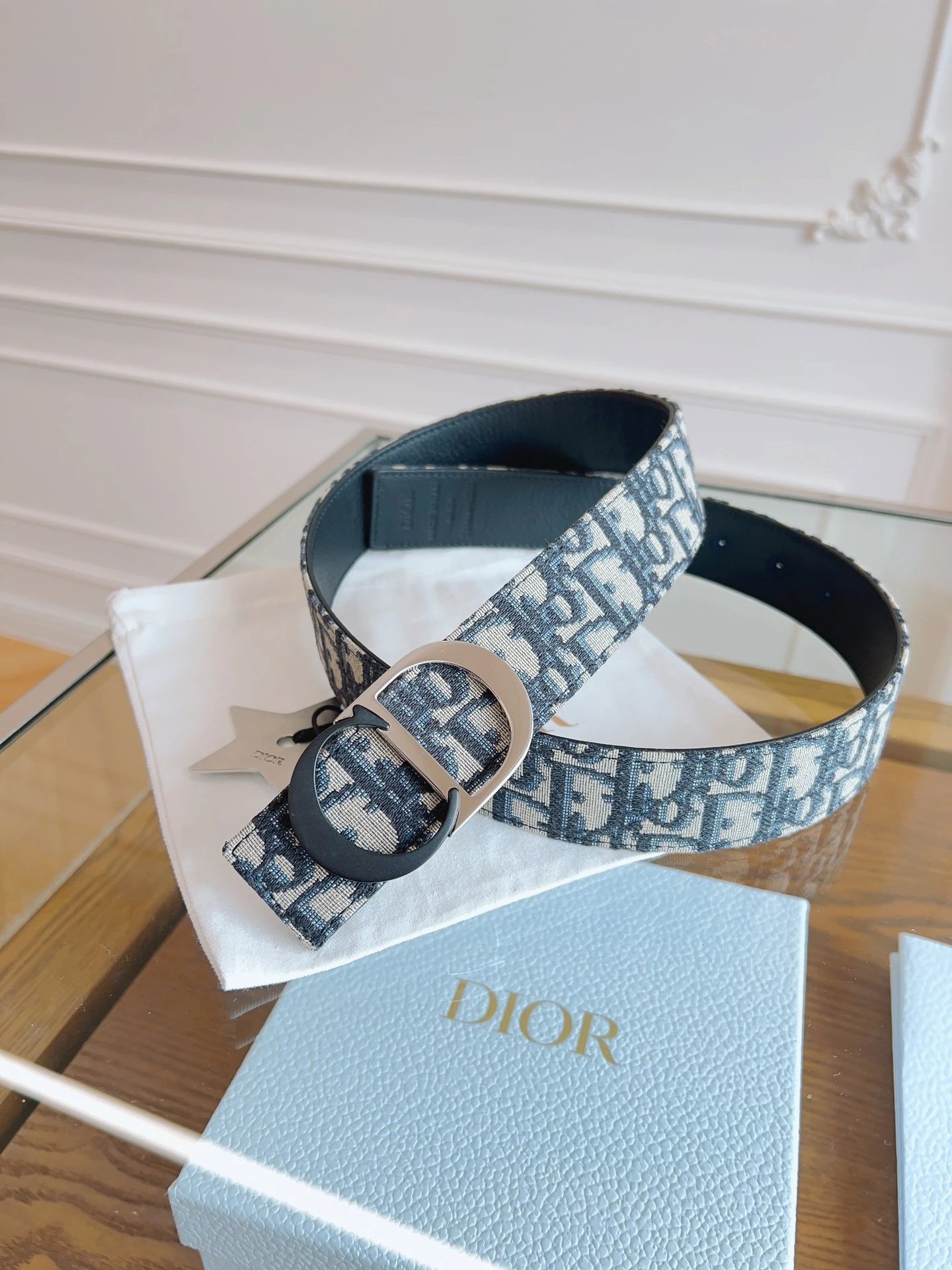 No. 5 - Blue Fabric / Black Silver Buckle 2