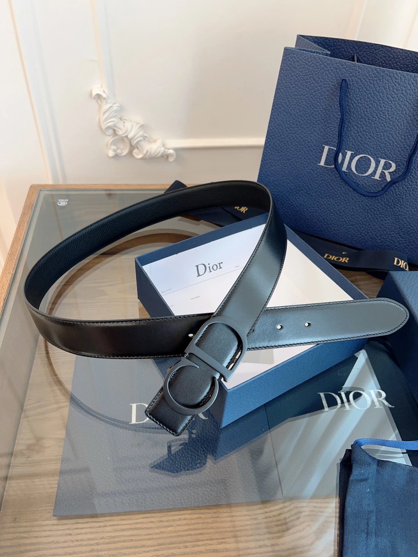 No. 36 - All Black Leather / Matte Black Buckle