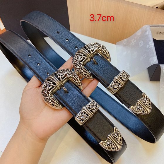 (408) New silver plated s925 premium copper buckle paired with classic original calf leather, cool and stunning