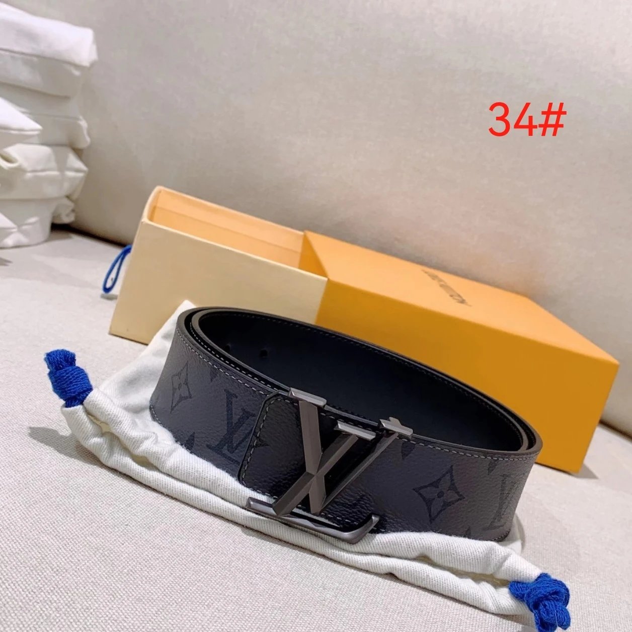 34# 灰花带身/亚黑色扣