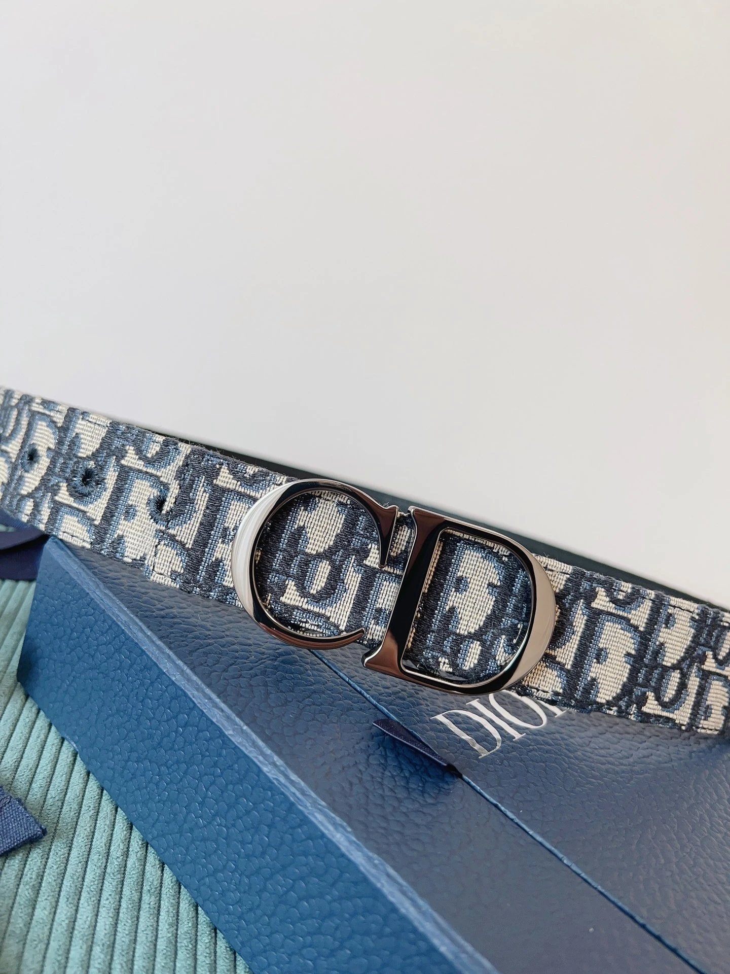 No. 15 - Blue Fabric / Bright Gunmetal Buckle