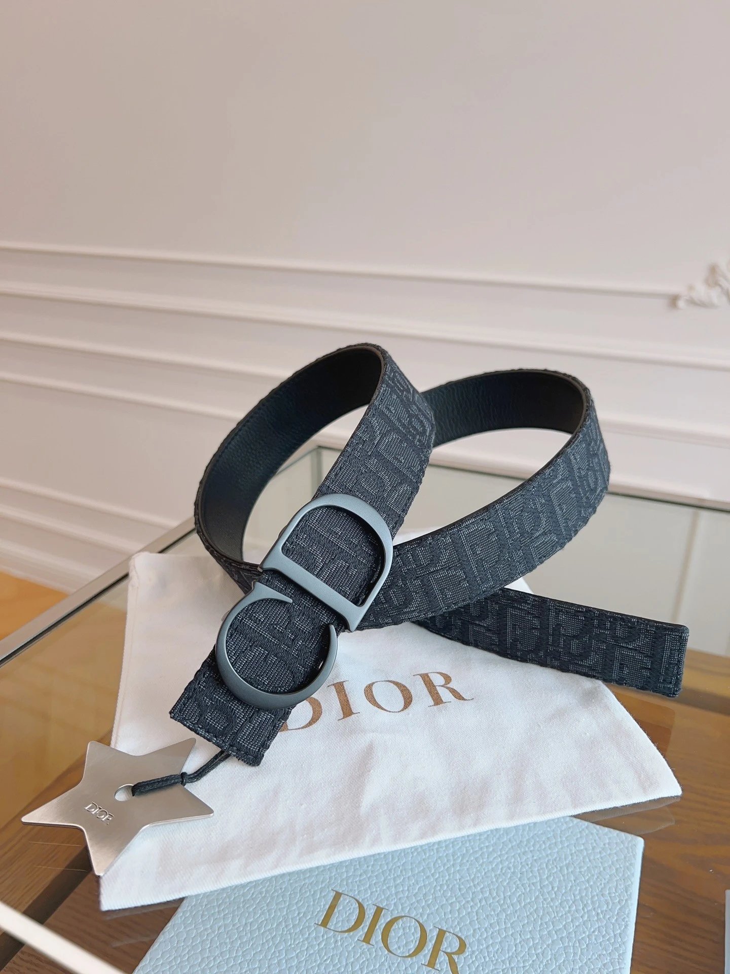 No. 8 - Black Fabric / Matte Black Buckle