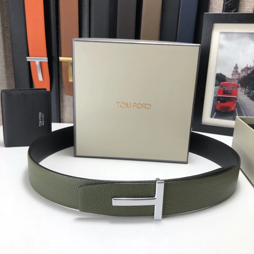 Style 13: Green Leather - Silver Buckle