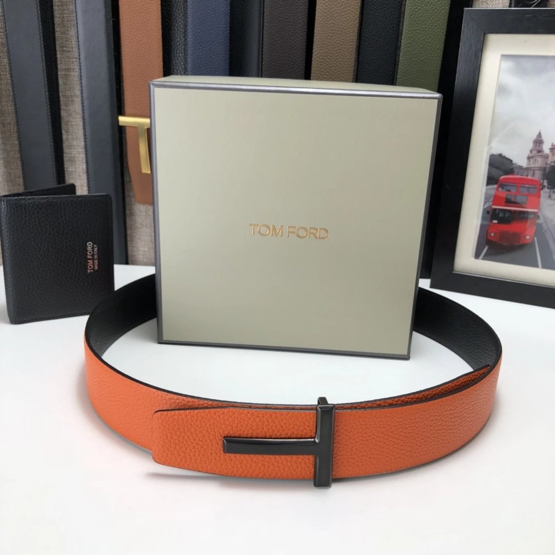 Style 21: Orange Leather - Black Buckle