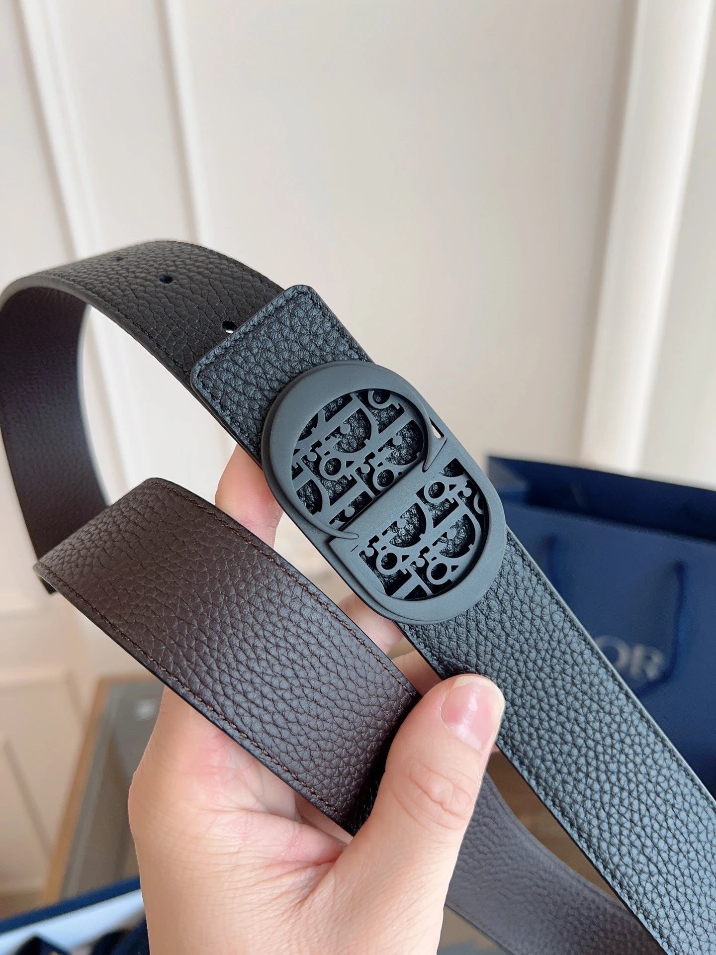 No. 26 - Black with Brown Leather / New Style Black Buckle