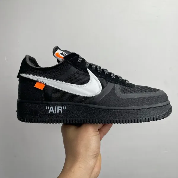 Nike x Off-White Air Force 1 Low Black Sneakers - 1